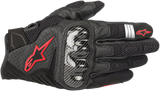 ALPINESTARS SMX-1 Air V2 Gloves - Black/Fluo Red - XL 3570518-1030-XL