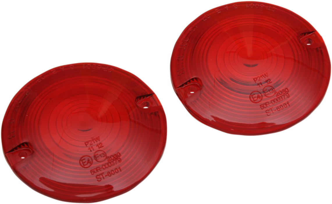 DRAG SPECIALTIES DOT Turn Signal Lens - FLHT - Red 12-0203-RL2D