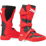 Botas THOR Youth Blitz XR - Rojo/Carbón - Talla 7 3411-0758 