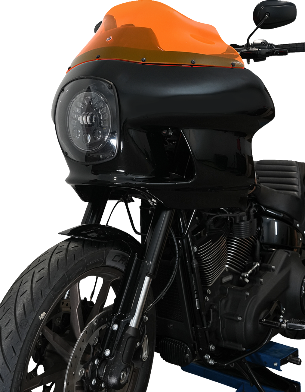 KLOCK WERKS Kolor Flare™ Windshield - 9" - Orange Ice - FXRP KWW-02-0608