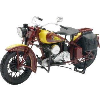 New Ray Toys 1934 Indian Sport Scout - 1:12 Scale - Red/Yellow 42113