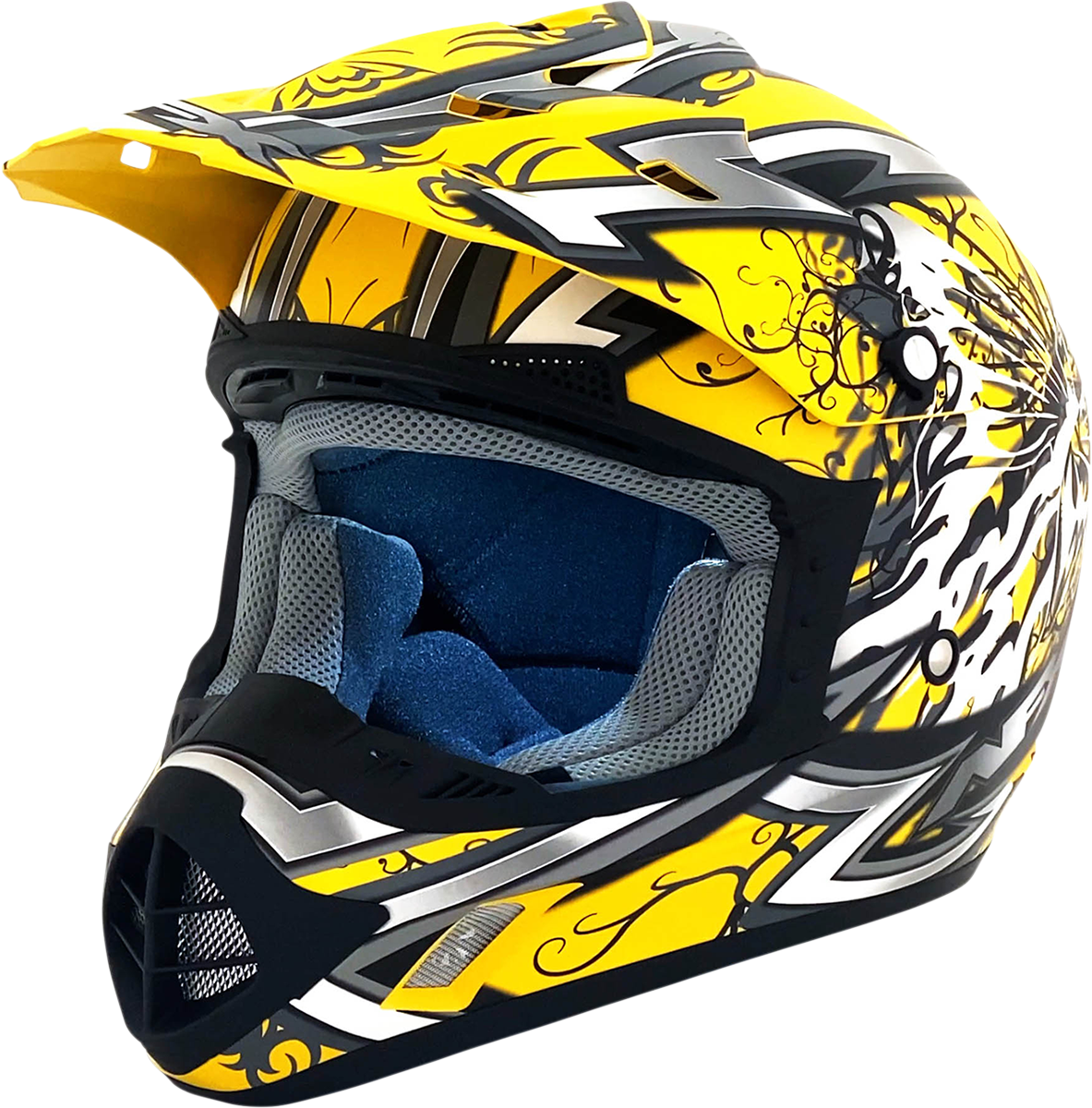 AFX FX-17Y Helmet - Butterfly - Matte Yellow - Small 0111-1393