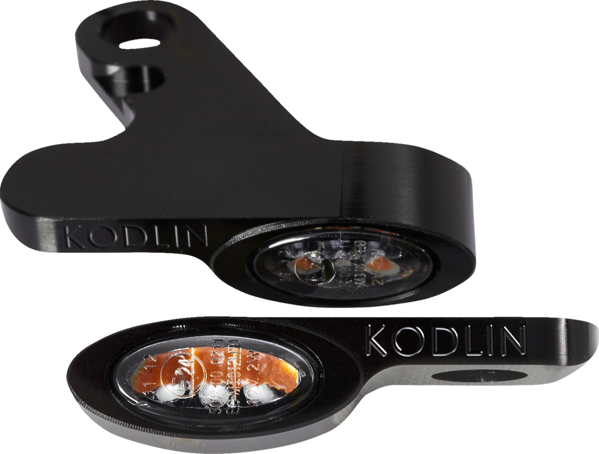 KODLIN MOTORCYCLE LED 2-1 Front Turn Signal w/ Running Light - Black K68500