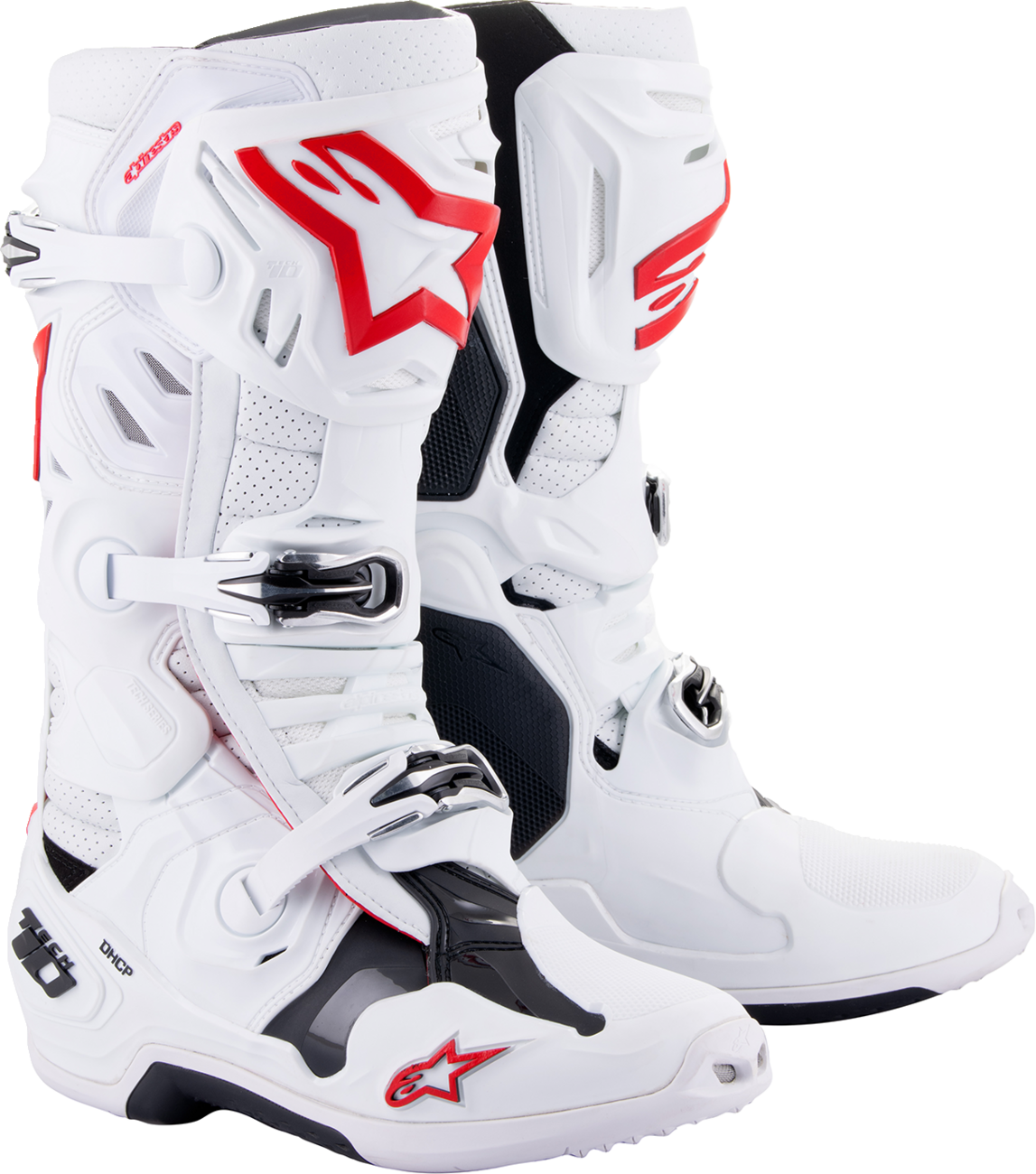 ALPINESTARS Tech 10 Supervented Boots - White/Red - US 12 2010520-2230-12