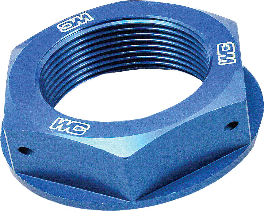 WORKS Steering Stem Nut (Blue) 24-320