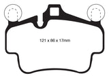 EBC 07-08 Porsche 911 (997) (Cast Iron Rotor only) 3.6 Carrera 2 Redstuff Front Brake Pads DP32029C