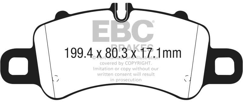 EBC 17-18 Porsche 718 Boxster 2.5L Redstuff Front Brake Pads DP32307C