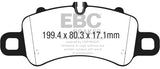 EBC 2016+ Porsche 911 (991/2 w/Cast Iron Rotors) 3.0TT Carrera Bluestuff Front Brake Pads DP52307NDX