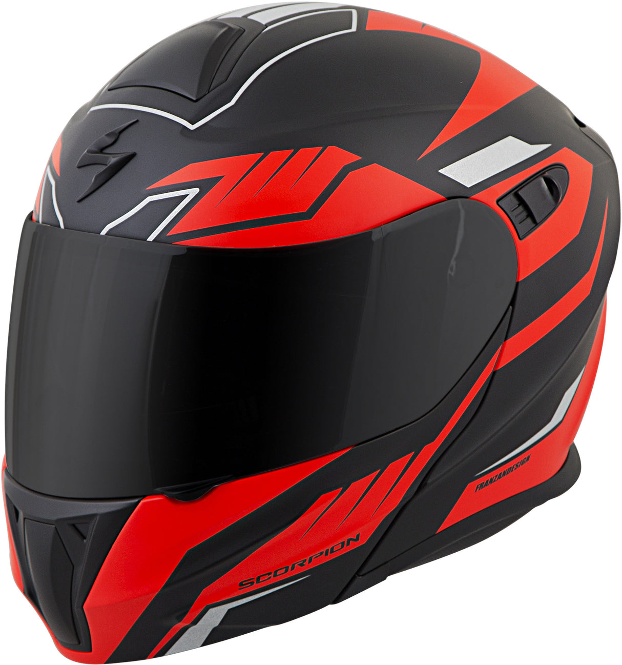 SCORPION EXO Exo-Gt920 Modular Helmet Shuttle Black/Red Sm 92-1533