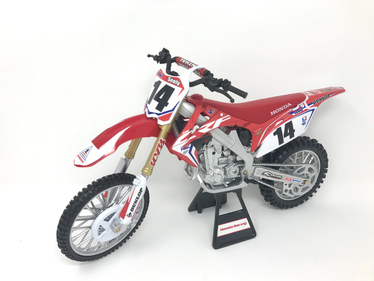 NEW-RAYReplica 1:6 Race Bike 17 Honda Crf450r Red(Seely)49603