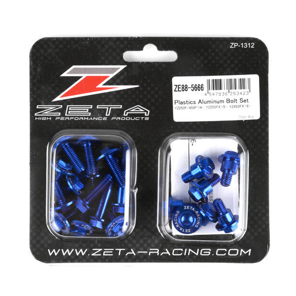 ZETA Aluminum Bolt Kit Blue ZE88-5666