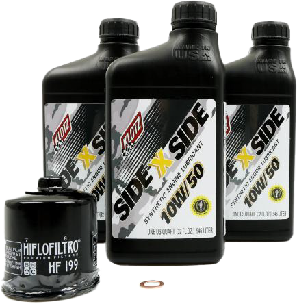 KLOTZSide X Side Oil Change Kit 10w50 With Oil Filter PolarisKU-103