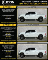 ICON 2007+ Toyota Tundra Multi Rate RXT Leaf Pack w/Add In Leaf 158509