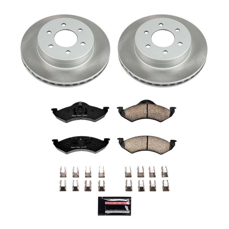 Power Stop 00-02 Dodge Durango Front Semi-Coated Rotor Kit