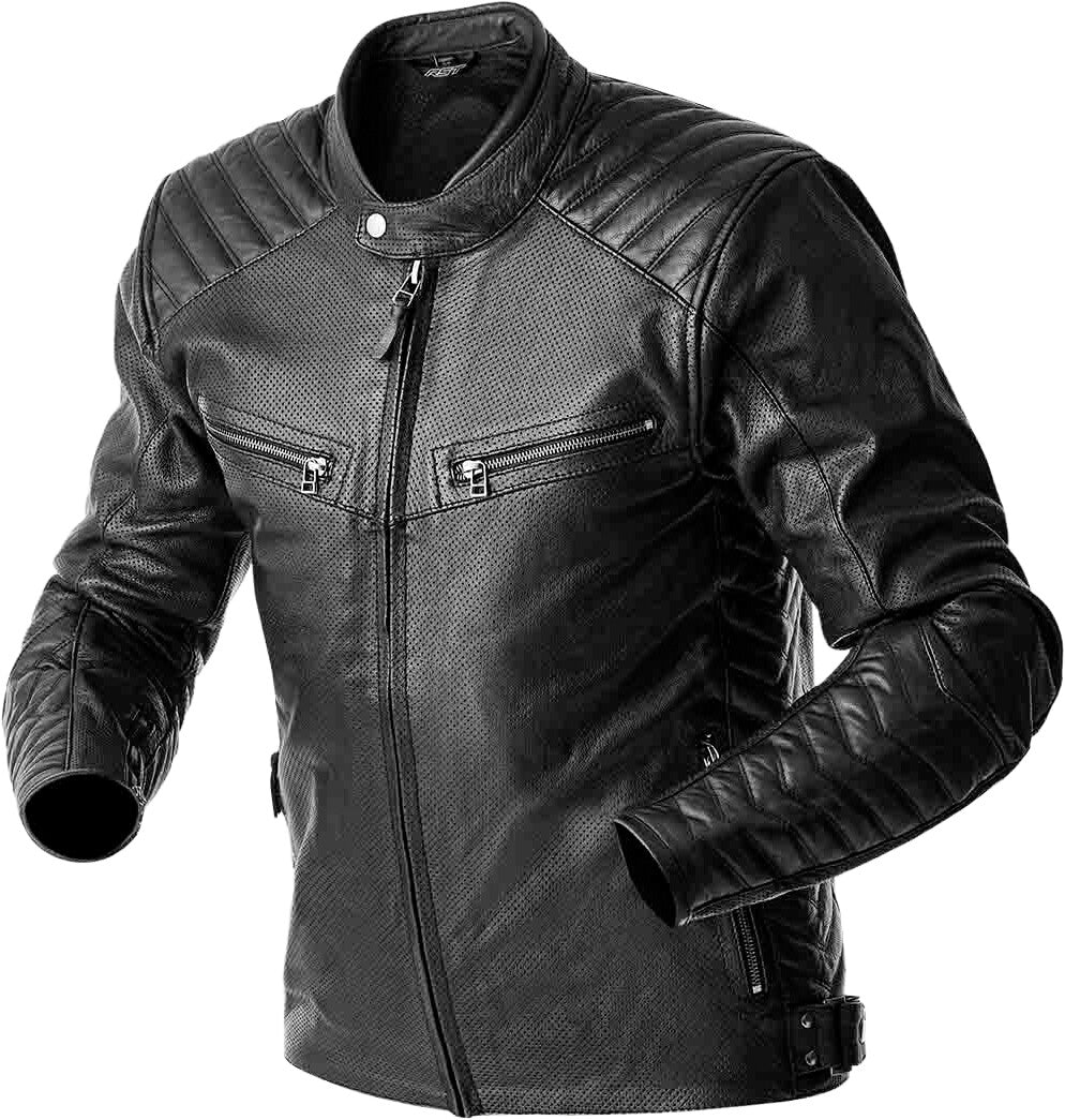 RST Roadster Air D3o Jacket Black Leather Md 103638BLK-42