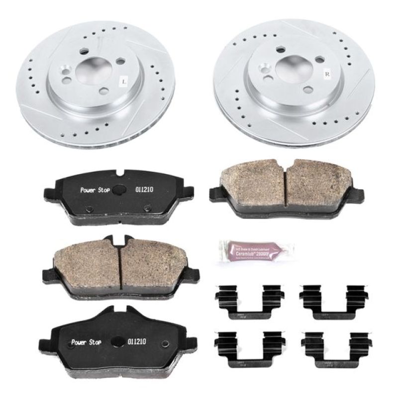 Power Stop 07-10 Mini Cooper Front Z23 Evolution Sport Brake Kit