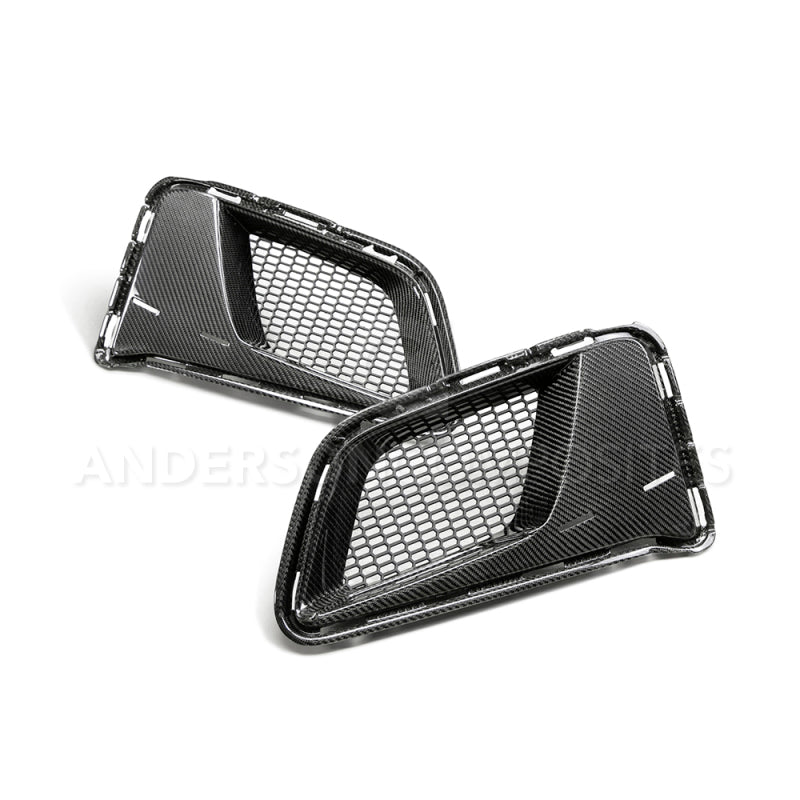 Anderson Composites 17-18 Chevrolet Camaro 1LE Carbon Fiber Type LE Air Duct Bezels AC-ADB17CHCAMZL-LE