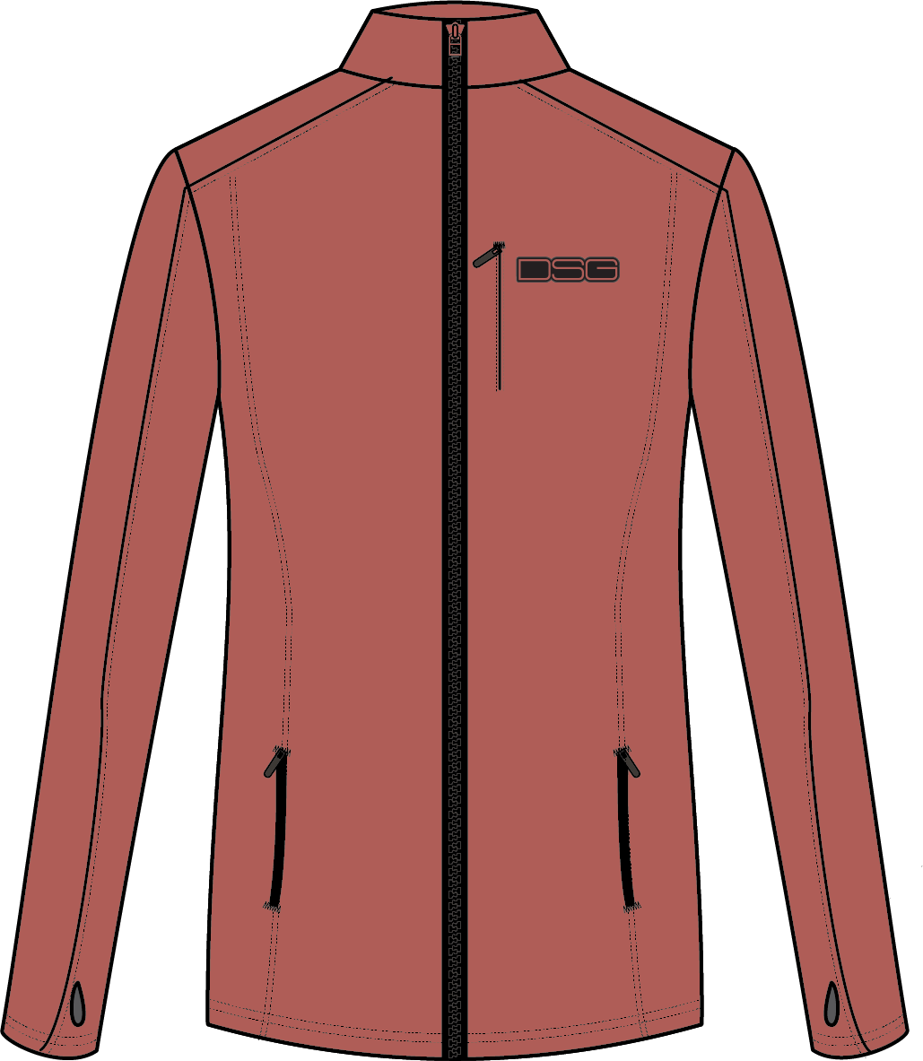 DSG Performance Fleece Zip Up Terracotta 2x 52159