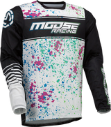 MOOSE RACING Sahara Jersey - Black/White - Large 2910-7440