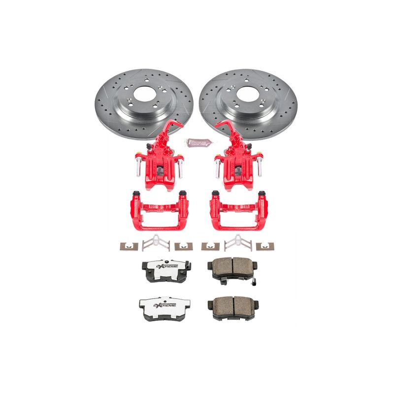 Power Stop 00-09 Honda S2000 Rear Z26 Street Warrior Brake Kit w/Calipers