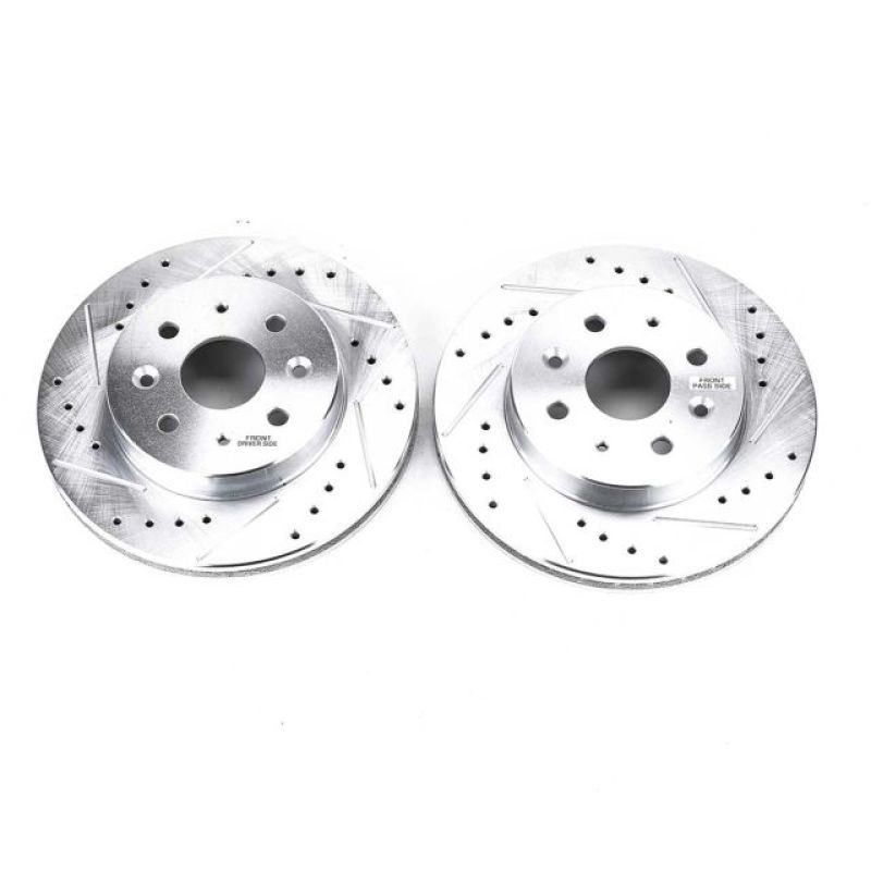 Power Stop 03-05 Kia Rio Front Evolution Drilled & Slotted Rotors - Pair