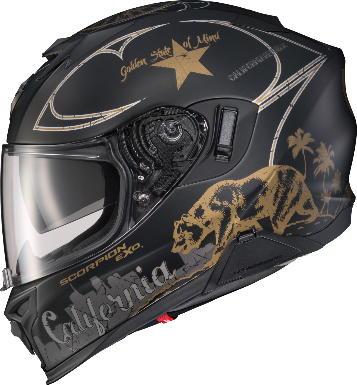 SCORPION EXO Exo-T520 Helmet Golden State Matte Black 3x T52-3108