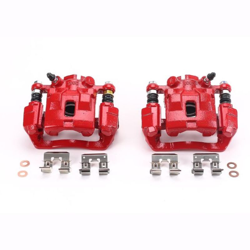 Power Stop 2005 Subaru Legacy Rear Red Calipers w/Brackets - Pair