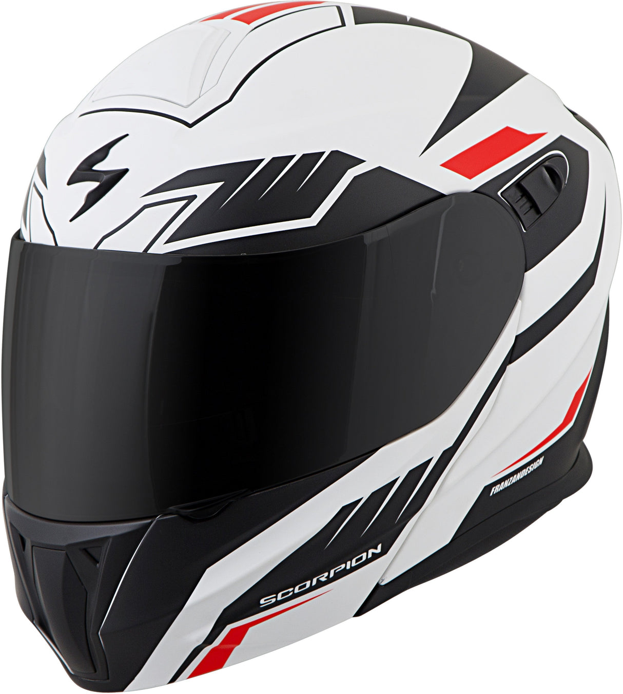 SCORPION EXO Exo-Gt920 Modular Helmet Shuttle White/Black Md 92-1334