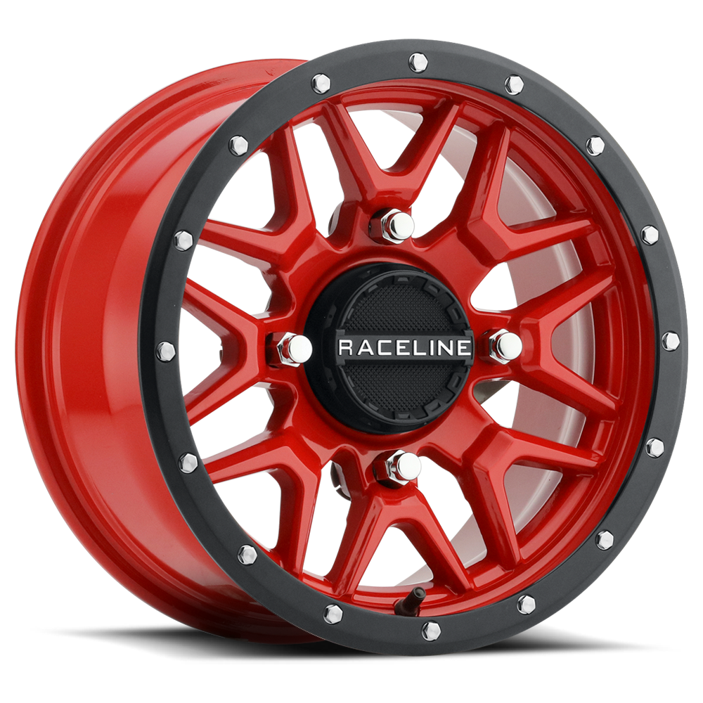 RACELINE Krank Wheel 14x7 4/156 5+2 (+10mm) Blk/Red A94R-47056+10