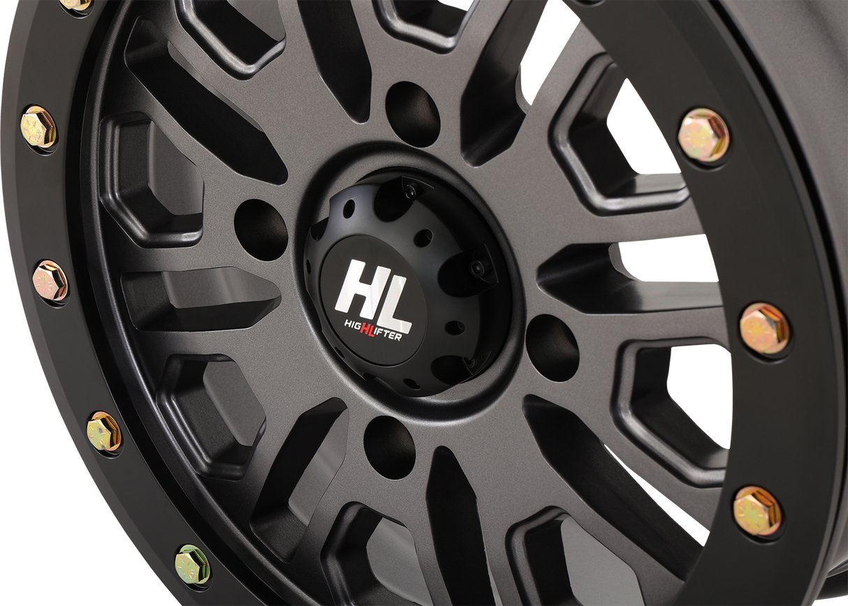 HIGH LIFTER Wheel - HL23 Beadlock - Front/Rear - Gun Metal Gray - 15x7 - 4/137 - 5+2 (+38 mm) 15HL23-1537