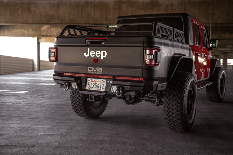 DV8 Offroad 20-23 Jeep Gladiator JT MTO Series Rear Bumper RBGL-06