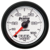 Autometer Phantom II 52.4mm Full Sweep Electronic 0-100psi Fuel Pressure Guage 7563