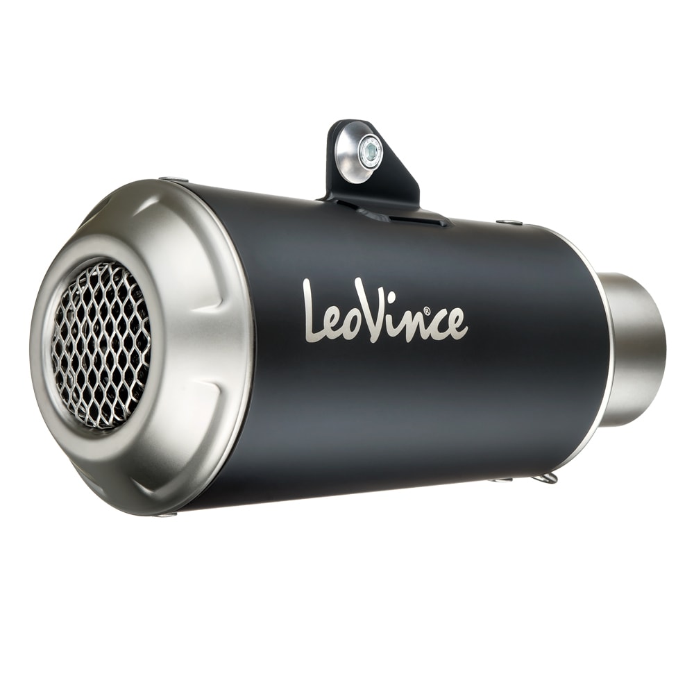 LEOVINCE LV-10 Slip-On Muffler - Black Stainless Steel 1290 Super Duke  2021-2023 15243BU  1811-4127