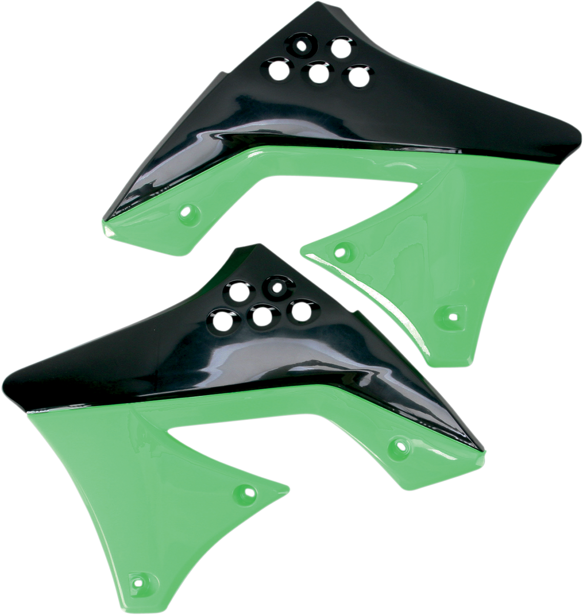 UFO Radiator Shroud - Black/Green KA04712-999