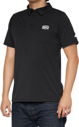 100% Corpo Polo Shirt - Black/White - Small 35019-011-10