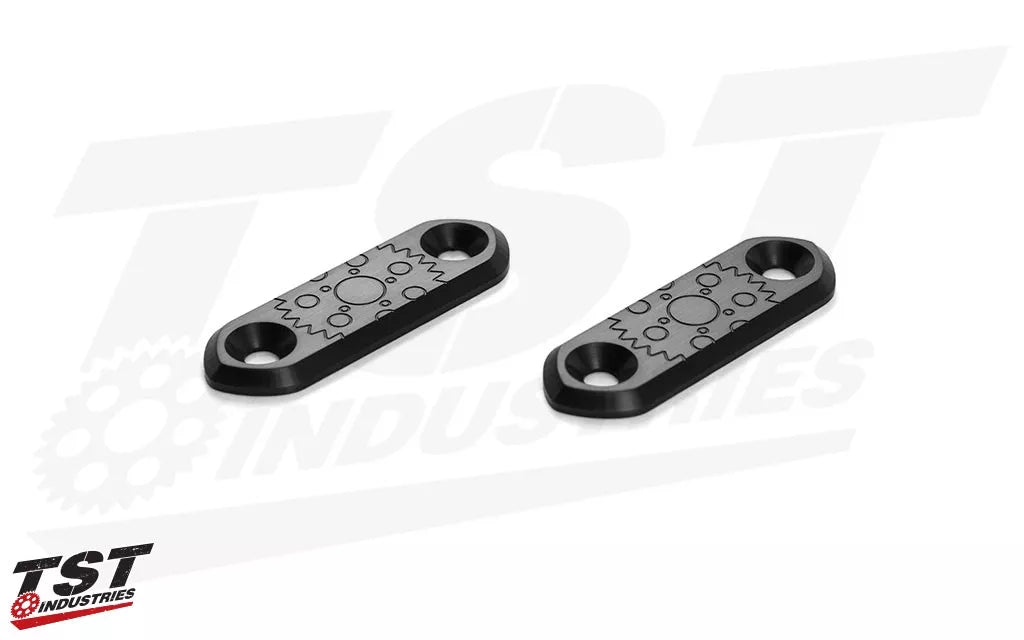 TST Mirror Block Off Plates for Select Kawasaki Ninja Motorcycles 10229=1