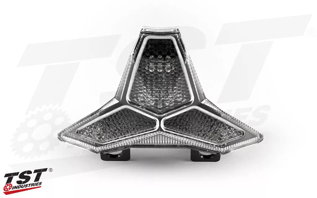 TST Clear  Programmable and Sequential LED Integrated Tail Light for Kawasaki Ninja ZX-6R 2019- 2025 10361=1