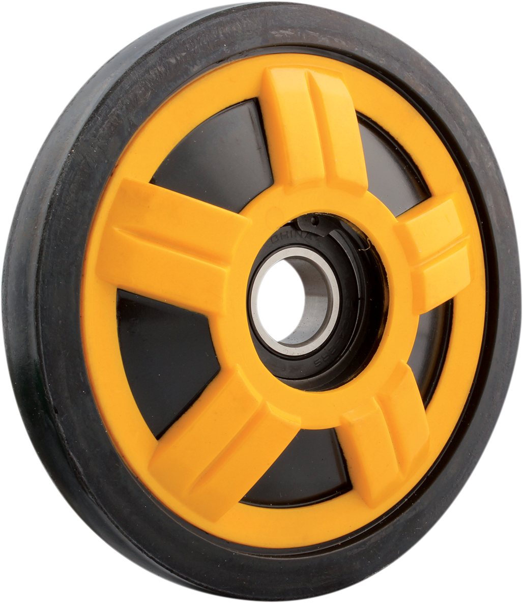 KIMPEX Idler Wheel with Bearing 6004-2RS - Yellow - Group 13 - 178 mm OD x 20 mm ID 298970