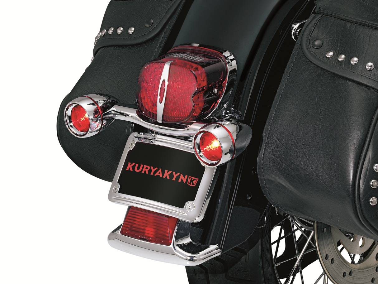 KURYAKYN Bullet Light Rear Turn Signal Bars - Chrome 2098