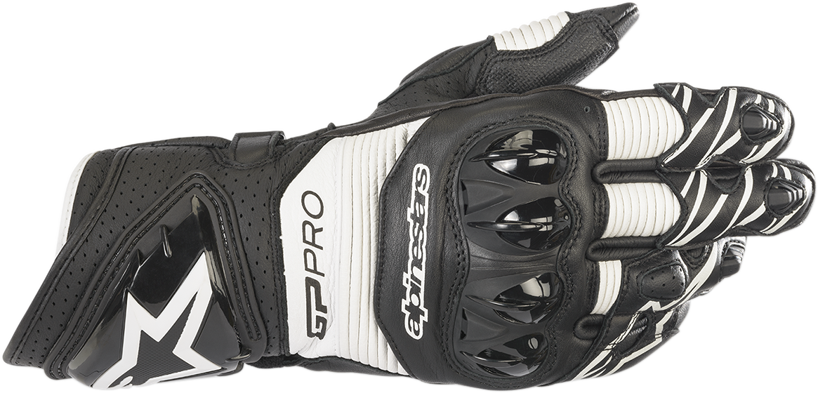 ALPINESTARS GP Pro R3 Gloves - Black/White - Small 3556719-12-S