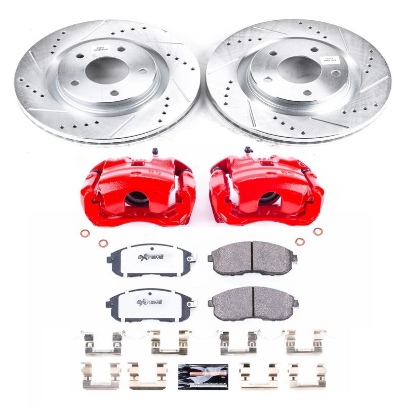 Power Stop 11-17 Nissan Juke Front Z26 Street Warrior Brake Kit w/Calipers