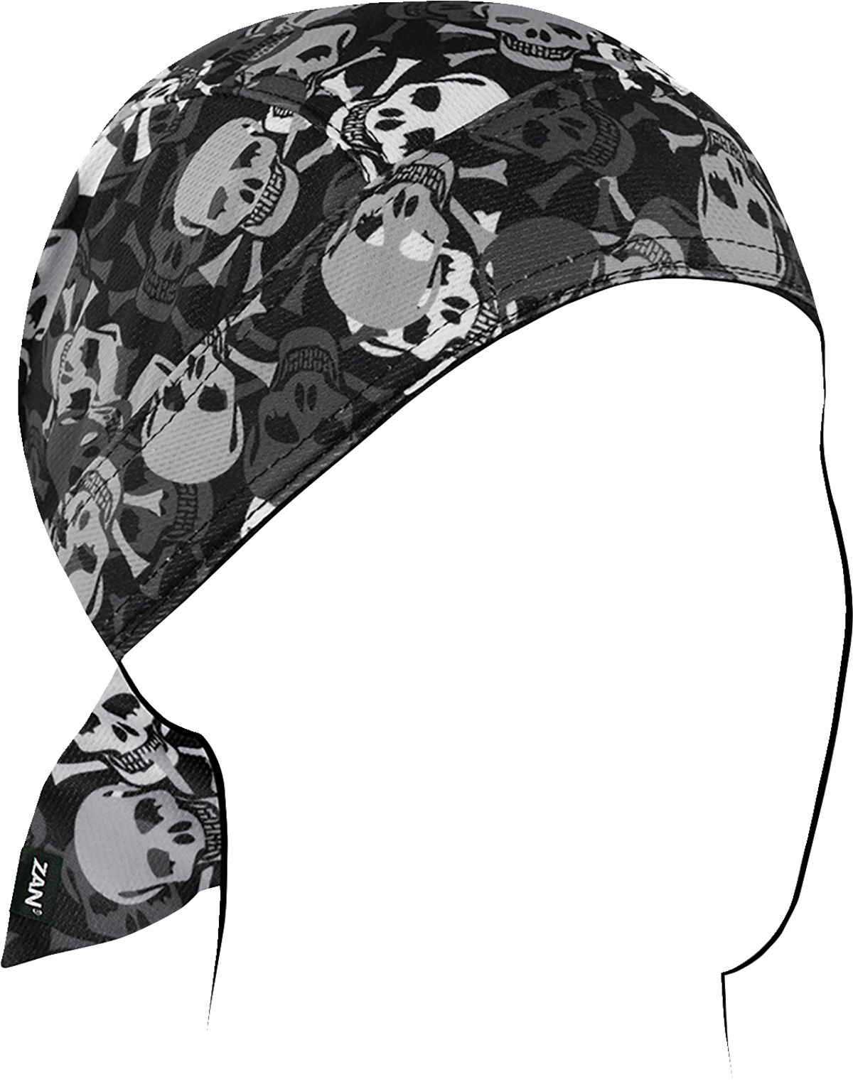 ZAN HEADGEAR Flydanna Micro-Mesh Polyester Headwrap - All Over Skull ZM424