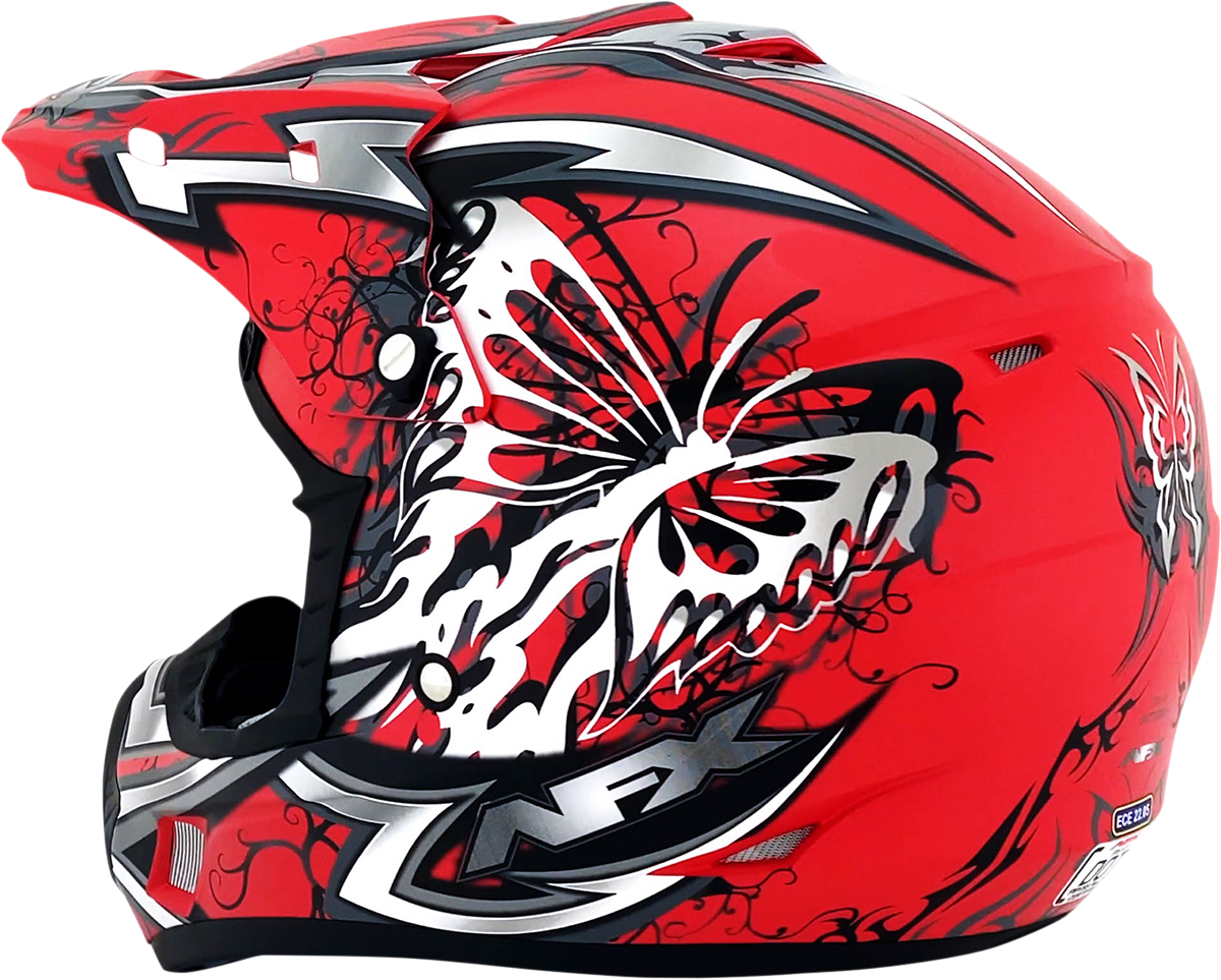 AFX FX-17 Helmet - Butterfly - Matte Ferrari Red - Medium 0110-7118