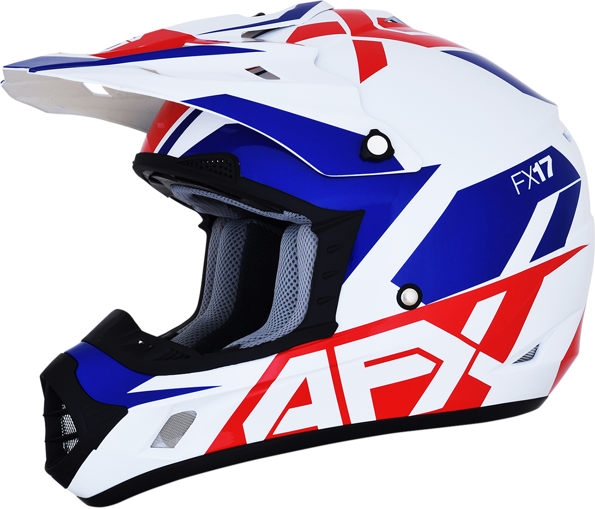 AFX FX-17 Helmet - Aced - Red/White/Blue - XL 0110-6482