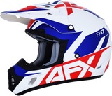 AFX FX-17 Helmet - Aced - Red/White/Blue - XL 0110-6482