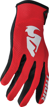 THOR Sector Gloves - Red/White - Medium 3330-7269