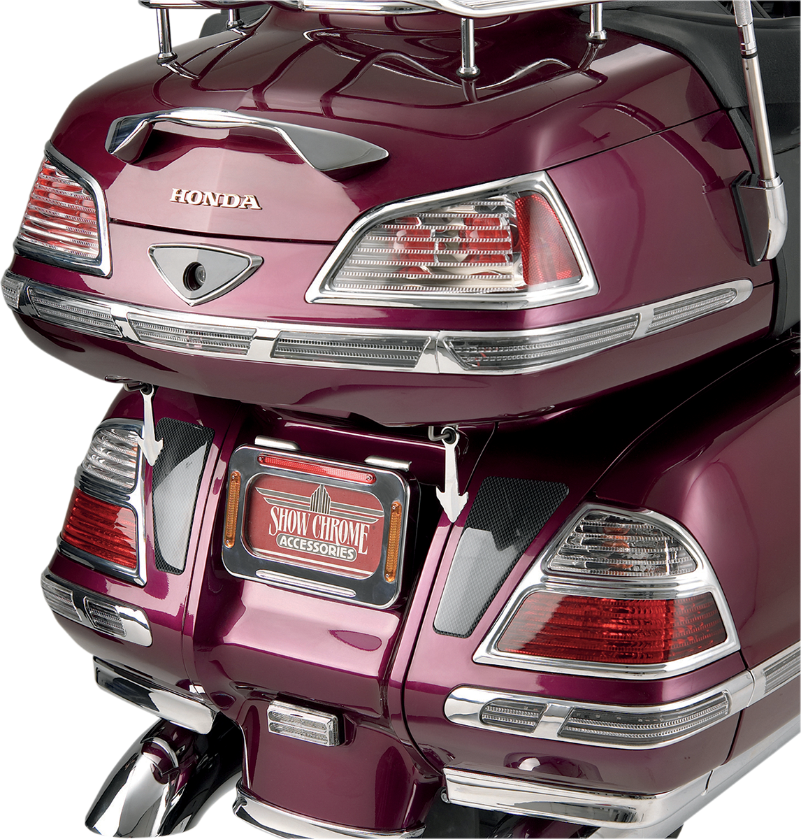 SHOW CHROME Saddlebag LED Molding Inserts - 01-10 GL1800 52-702A