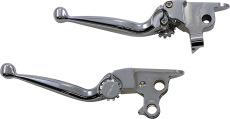 POWERSTANDS RACING Lever Set - Journey - Harley Davidson - Chrome 12-00616-20