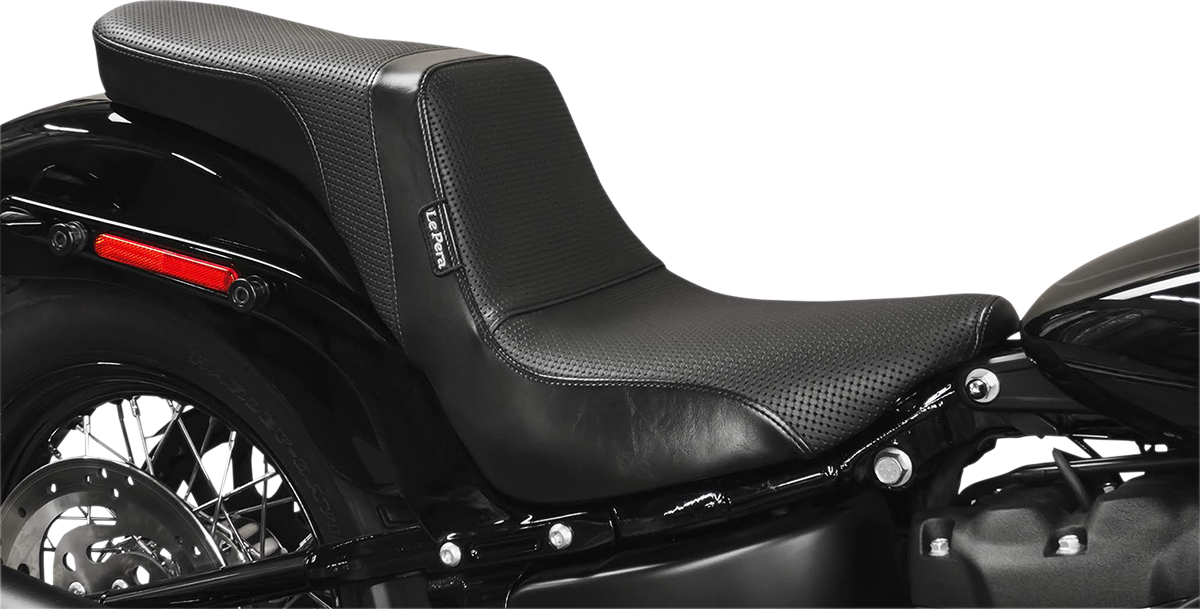 LE PERA Daytona 2-Up Seat - Without Backrest - Basketweave - Black - FXBB LY-543BW