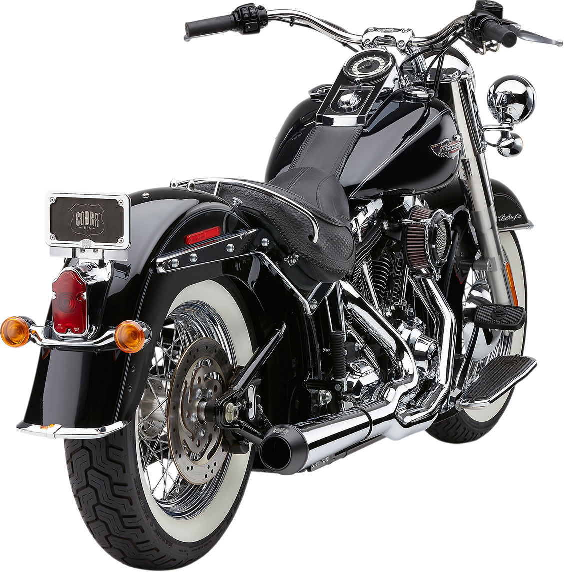 COBRA El Diablo Exhaust - Chrome - '12-'17 Softail N/F FXSB/FXSE MODELS 6483